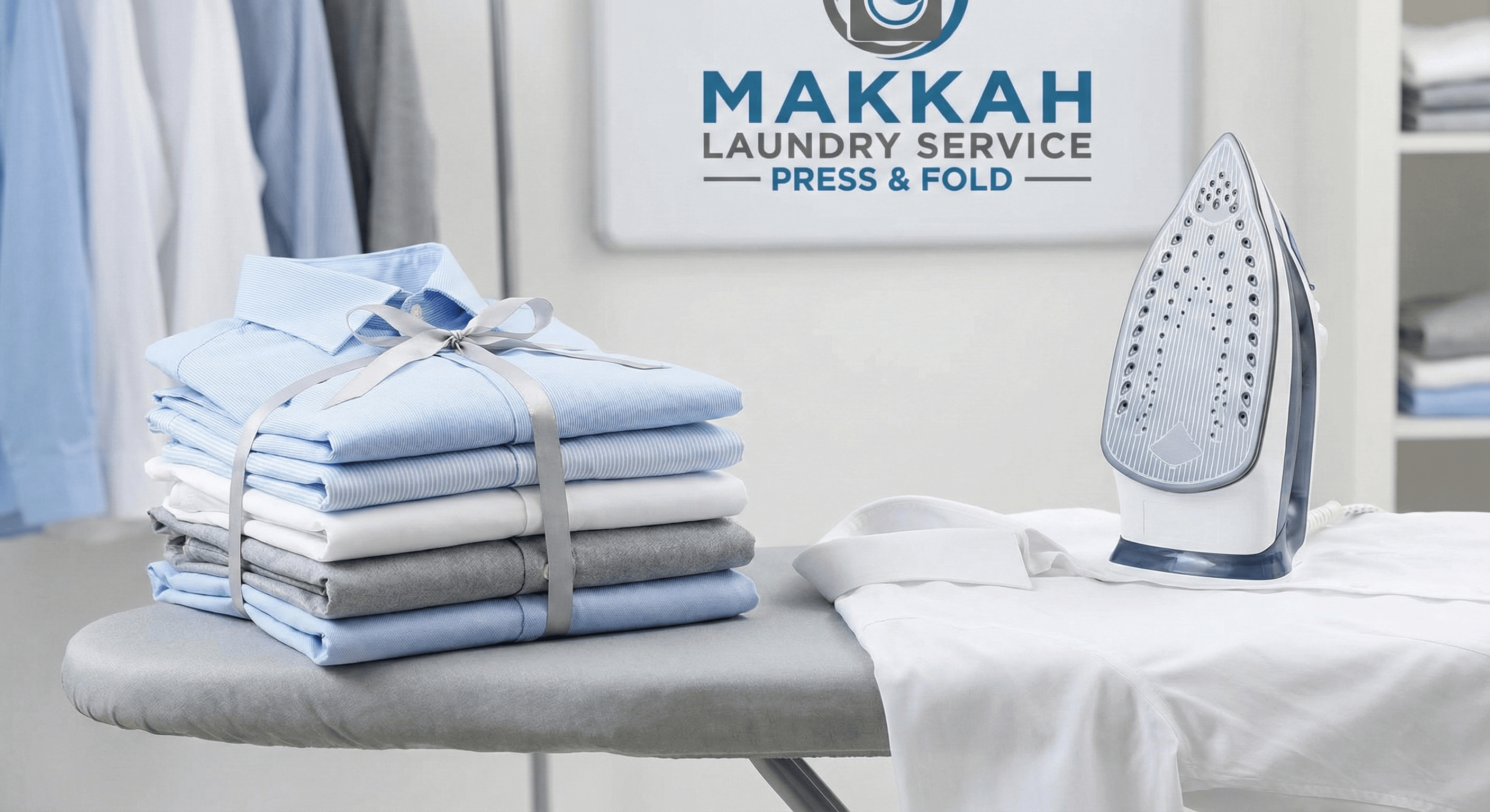 Press & Fold - Professional ironing and folding service. Your garments returned crisp, neat and ready to wear.